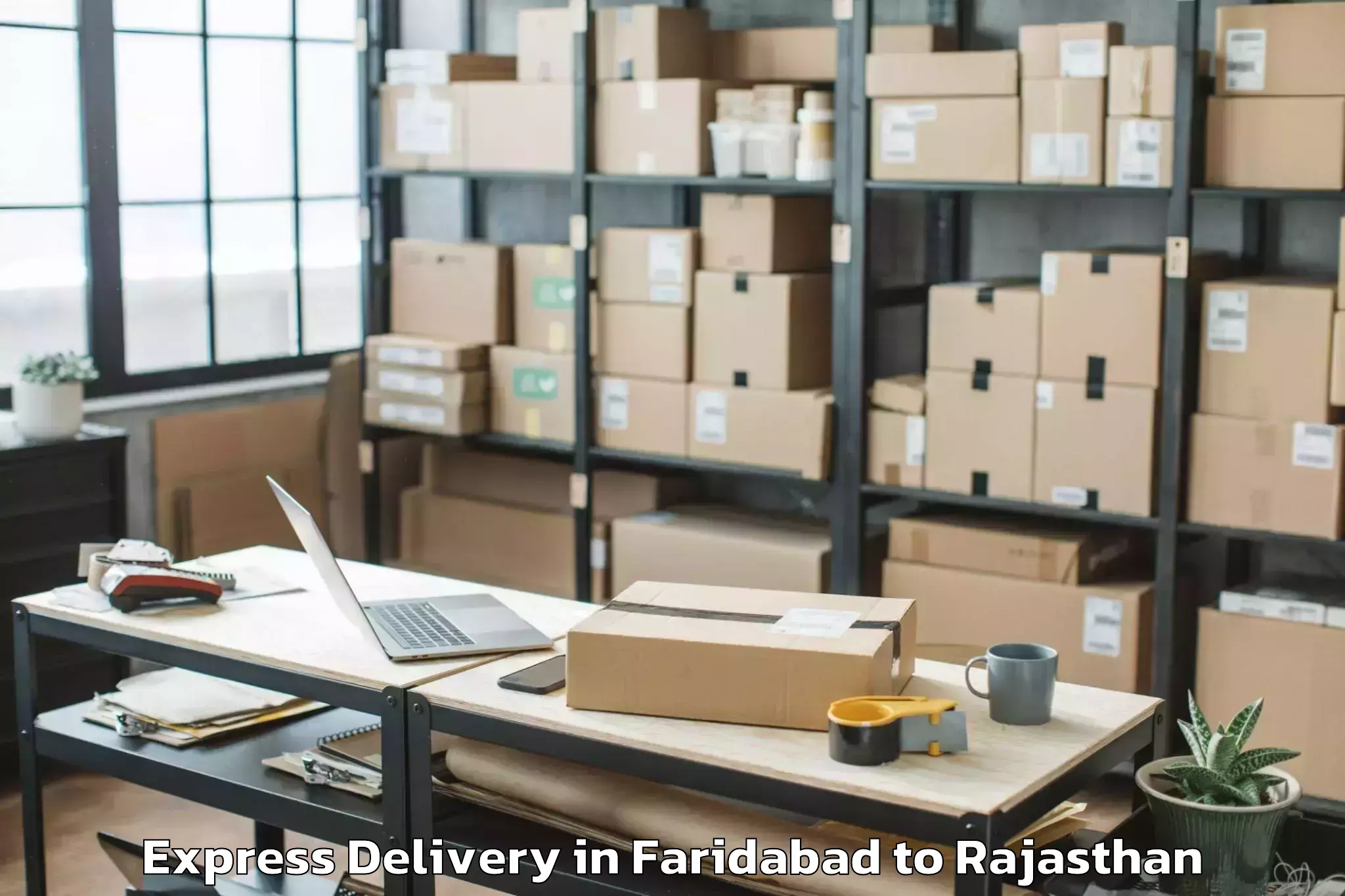 Book Faridabad to Sadri Express Delivery Online